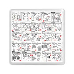 White Printer Paper With Text Overlay Humor Dark Humor Infographics Memory Card Reader (square)