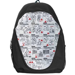 White Printer Paper With Text Overlay Humor Dark Humor Infographics Backpack Bag