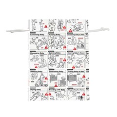 White Printer Paper With Text Overlay Humor Dark Humor Infographics Lightweight Drawstring Pouch (s)