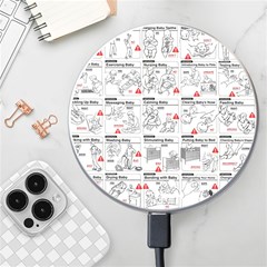 White Printer Paper With Text Overlay Humor Dark Humor Infographics Wireless Fast Charger(white)