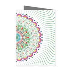 Flower Abstract Floral Hand Ornament Hand Drawn Mandala Mini Greeting Cards (pkg Of 8) by Jancukart