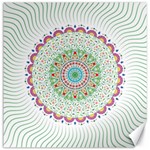 Flower Abstract Floral Hand Ornament Hand Drawn Mandala Canvas 16  x 16  15.2 x15.41  Canvas - 1