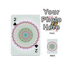 Flower Abstract Floral Hand Ornament Hand Drawn Mandala Playing Cards 54 Designs (mini)