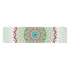 Flower Abstract Floral Hand Ornament Hand Drawn Mandala Banner And Sign 4  X 1 