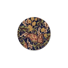 Leaves Flowers Background Texture Paisley Golf Ball Marker