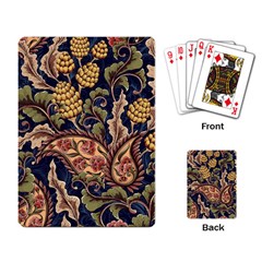 Leaves Flowers Background Texture Paisley Playing Cards Single Design (rectangle) by Jancukart