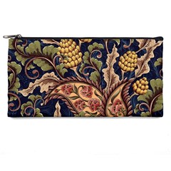 Leaves Flowers Background Texture Paisley Pencil Case