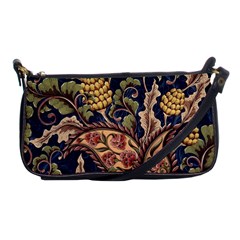 Leaves Flowers Background Texture Paisley Shoulder Clutch Bag by Jancukart