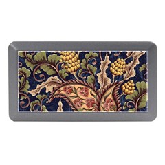 Leaves Flowers Background Texture Paisley Memory Card Reader (mini)