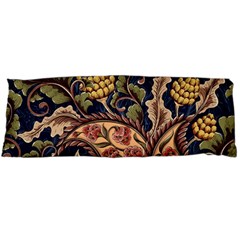 Leaves Flowers Background Texture Paisley Body Pillow Case (dakimakura) by Jancukart