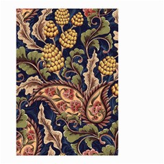 Leaves Flowers Background Texture Paisley Small Garden Flag (two Sides)