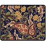 Leaves Flowers Background Texture Paisley Fleece Blanket (Medium) 58.8 x47.4  Blanket Front