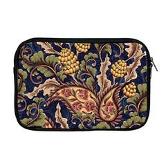 Leaves Flowers Background Texture Paisley Apple Macbook Pro 17  Zipper Case by Jancukart