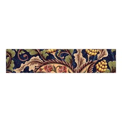 Leaves Flowers Background Texture Paisley Velvet Scrunchie by Jancukart