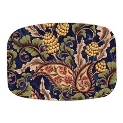 Leaves Flowers Background Texture Paisley Mini Square Pill Box by Jancukart