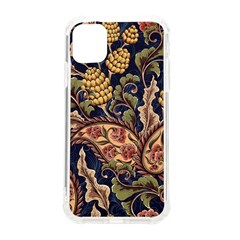 Leaves Flowers Background Texture Paisley Iphone 11 Tpu Uv Print Case by Jancukart