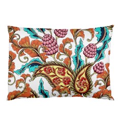 Flowers Pattern Texture White Background Paisley Pillow Case