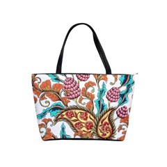 Flowers Pattern Texture White Background Paisley Classic Shoulder Handbag by Jancukart