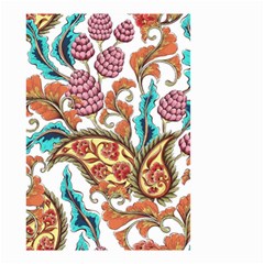 Flowers Pattern Texture White Background Paisley Small Garden Flag (two Sides)