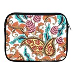 Flowers Pattern Texture White Background Paisley Apple iPad 2/3/4 Zipper Cases Front