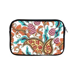 Flowers Pattern Texture White Background Paisley Apple Macbook Pro 13  Zipper Case