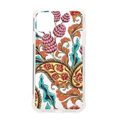 Flowers Pattern Texture White Background Paisley Iphone 11 Tpu Uv Print Case by Jancukart