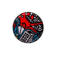 Multicolored Doodle Art Street Art Hat Clip Ball Marker