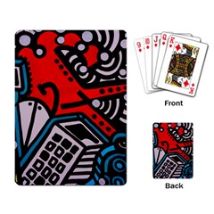 Multicolored Doodle Art Street Art Playing Cards Single Design (rectangle)