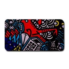 Multicolored Doodle Art Street Art Medium Bar Mat