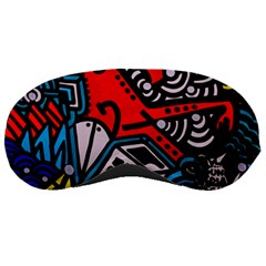 Multicolored Doodle Art Street Art Sleeping Mask