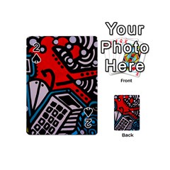 Multicolored Doodle Art Street Art Playing Cards 54 Designs (mini)