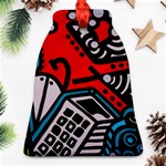 Multicolored Doodle Art Street Art Bell Ornament (Two Sides) Front