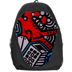 Multicolored Doodle Art Street Art Backpack Bag