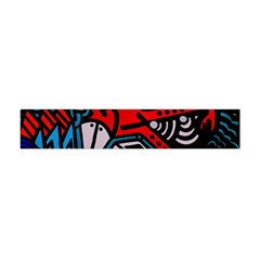 Multicolored Doodle Art Street Art Premium Plush Fleece Scarf (mini)