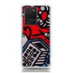 Multicolored Doodle Art Street Art Samsung Galaxy S20 Ultra 6.9 Inch TPU UV Case Front