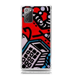 Multicolored Doodle Art Street Art Samsung Galaxy Note 20 Tpu Uv Case