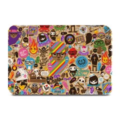 Multicolored Doodle Art Wallpaper Plate Mats