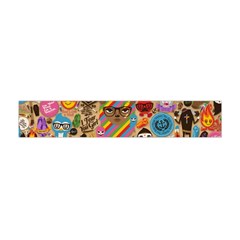 Multicolored Doodle Art Wallpaper Premium Plush Fleece Scarf (mini)