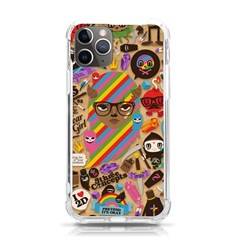 Multicolored Doodle Art Wallpaper Iphone 11 Pro 5 8 Inch Tpu Uv Print Case by Jancukart