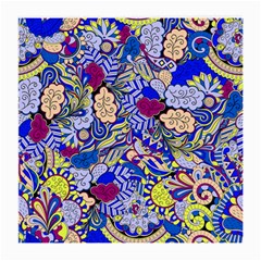 Blue Yellow Background Pattern Vector Texture Paisley Medium Glasses Cloth by Jancukart