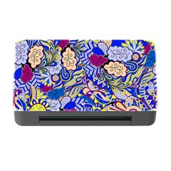 Blue Yellow Background Pattern Vector Texture Paisley Memory Card Reader With Cf