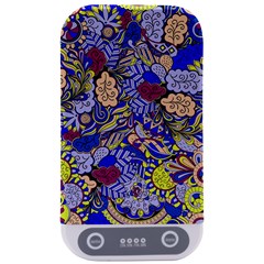 Blue Yellow Background Pattern Vector Texture Paisley Sterilizers