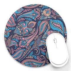 Background Ornament Paisley Round Mousepad