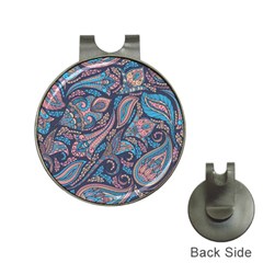 Background Ornament Paisley Hat Clips With Golf Markers