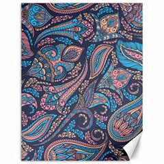 Background Ornament Paisley Canvas 12  X 16 