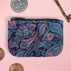 Background Ornament Paisley Mini Coin Purse