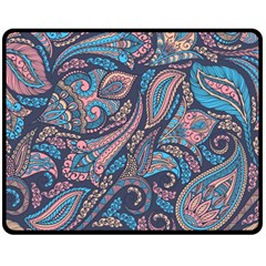 Background Ornament Paisley One Side Fleece Blanket (medium) by Jancukart