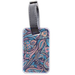 Background Ornament Paisley Luggage Tag (two Sides)