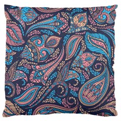 Background Ornament Paisley Large Premium Plush Fleece Cushion Case (one Side)