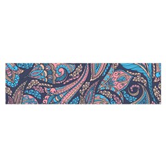 Background Ornament Paisley Oblong Satin Scarf (16  X 60 ) by Jancukart